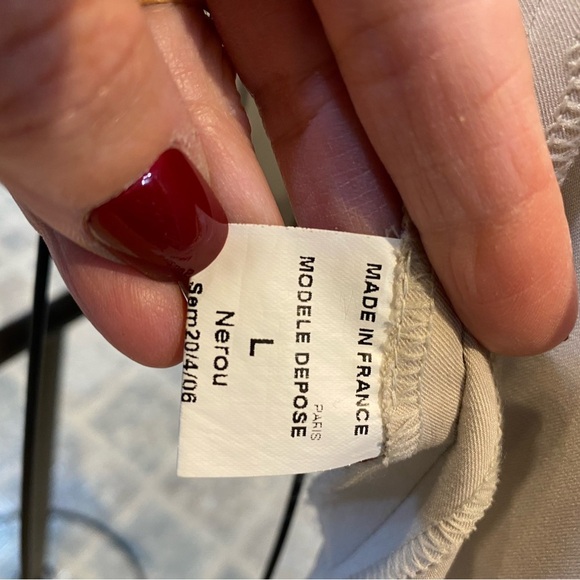 HP LIOR Paris Size Large Blazer Cream Color - Picture 7 of 9